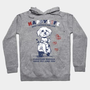 Hand draw Riding Dog T-Shirt 01 Hoodie